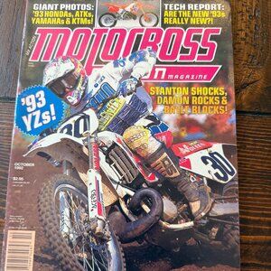 Motocross Action Magazine Oct 1992 Issue – Larry Brooks